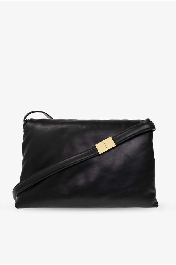 ショルダーバッグ・ポシェット MARNI Black leather shoulder bag (SBMP0139UOP5298 00N99) Marni Crossbody Bag With Shoelace Strap | Accessoires » Buy